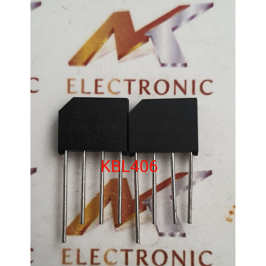 (Combo 2 con) Diode Cầu- Chỉnh Lưu Cầu KBL406 406 600V 4A Mới 100%