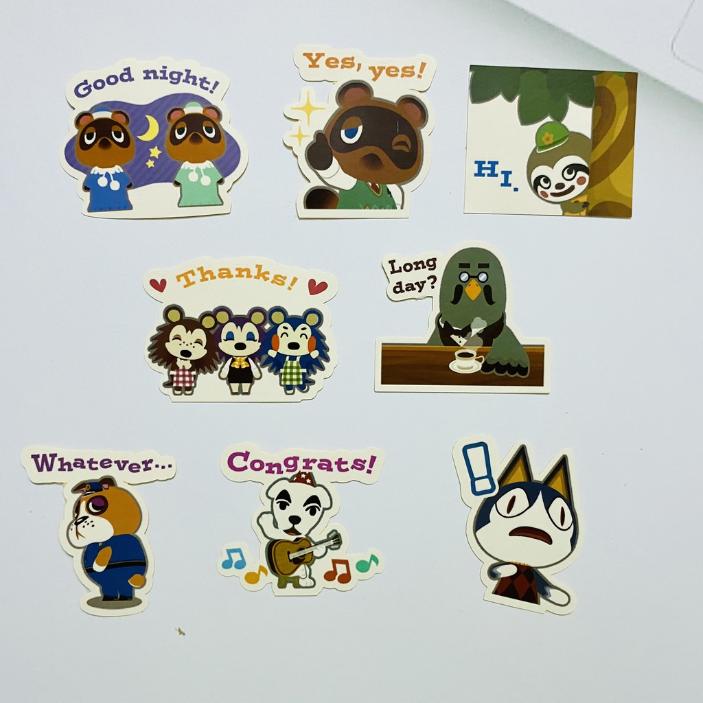 Sticker Animal Crossing dán trang trí laptop, máy tính bỏ túi, vali, điện thoại, đàn ghita,...