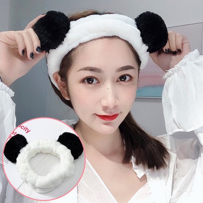 Băng Đô Turban Tai Gấu Cục Bông Tròn 3D Hàn Quốc Siêu Đáng Yêu!