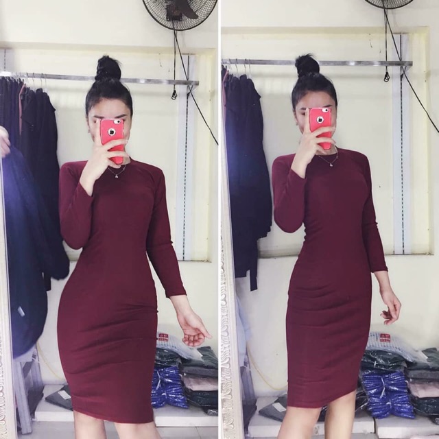 Bán sỉ váy len tăm body cao cổ | BigBuy360 - bigbuy360.vn