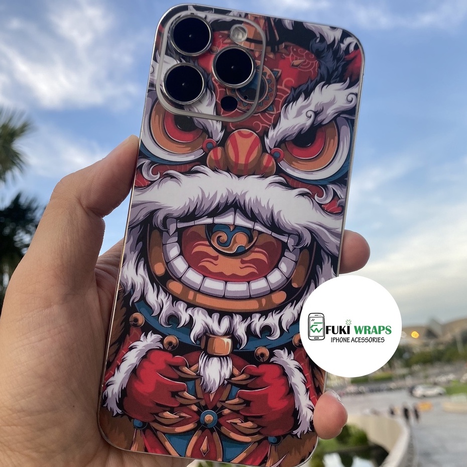 Tấm dán Skin Mặt Sau Kì Lân FULL VIỀN Dành Cho 14prm, 13prm , 12prm , 11prm , x , xsm , ip11 , ip12 , ip13 - FukiShop
