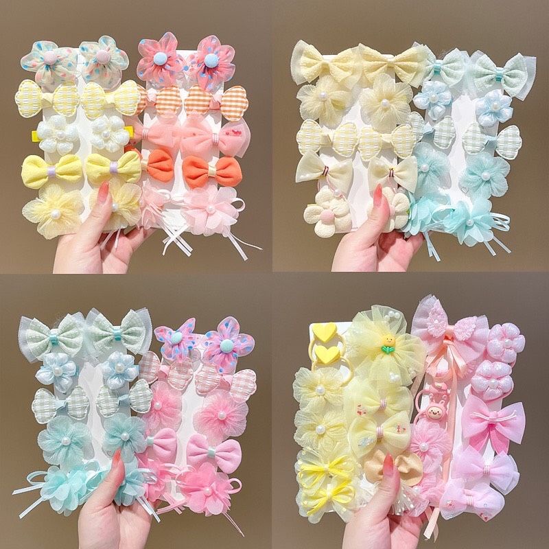 kẹp tóc, kẹp tóc cho bé, set 10 dễ thương