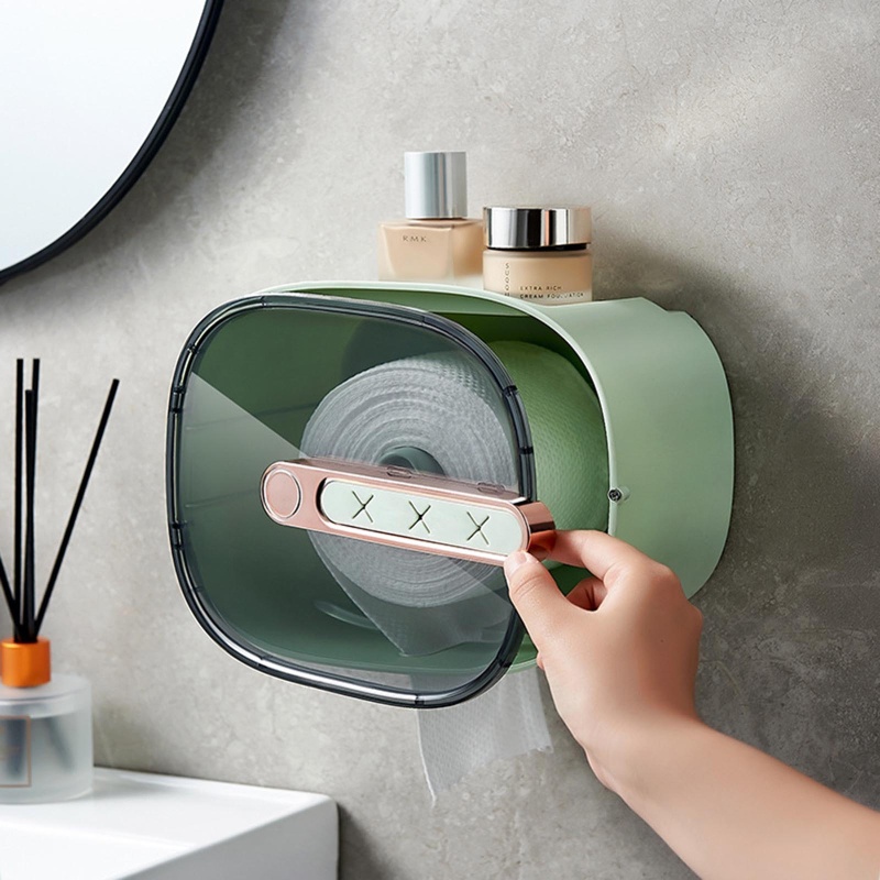 Giá Đỡ Hộp Khăn Giấy Gắn Tường Tiện Dụng Cho Nhà Tắm / Văn Phòng / Quán Bar