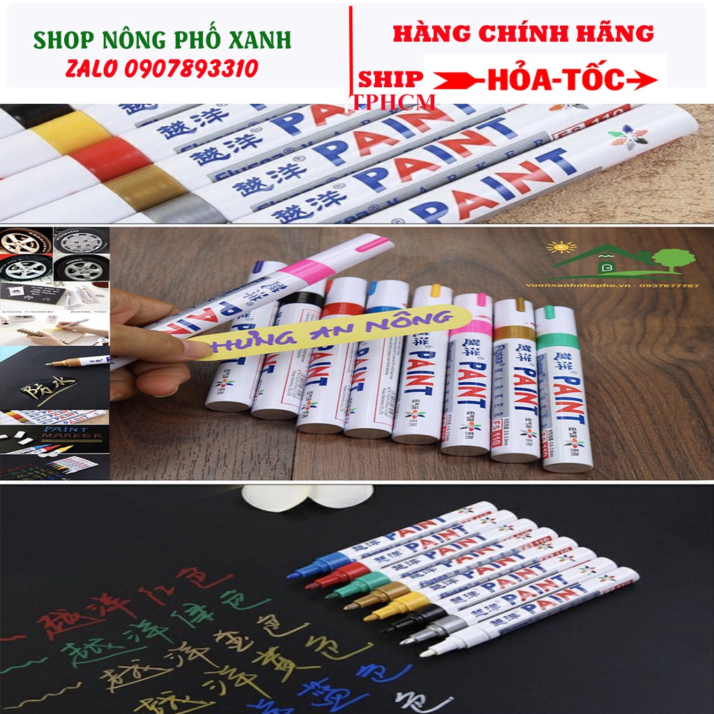 Bút sơn không phai Paint Marker nét 1ly, 2ly thích hợp vẽ trên tất cả các bề mặt