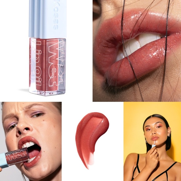 (Fullsize nobox)Son bóng Kosas Wet Lip Oil Plumping Treatment Gloss