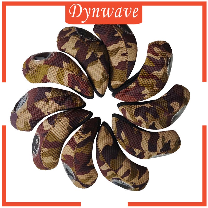 Set 10 Vỏ Bọc Bảo Vệ Đầu Gậy Đánh Golf Bằng Cao Su Tổng Hợp Neoprene Màu Trong Suốt