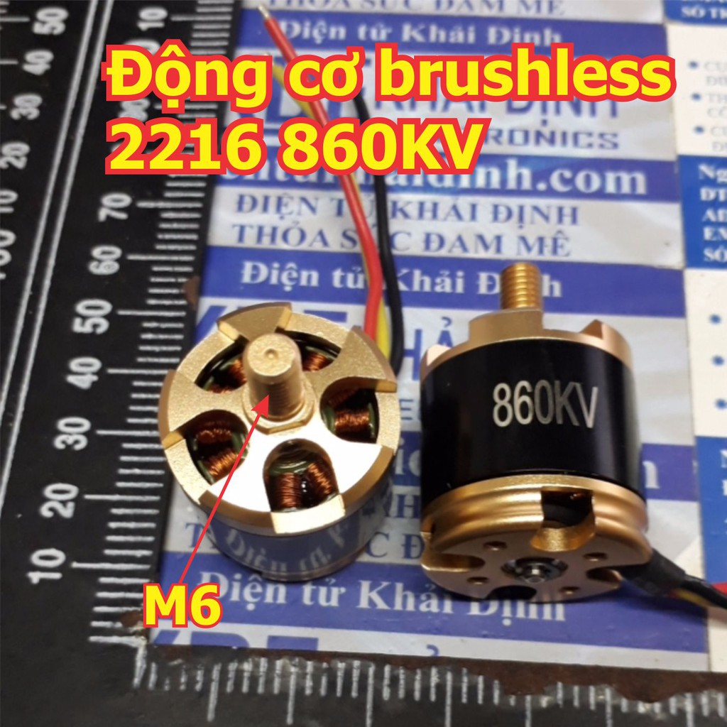 động cơ brushless, không chổi than máy bay UAV mô hình (bộ 2 động cơ thuận nghịch) 2216 860KV kde5488