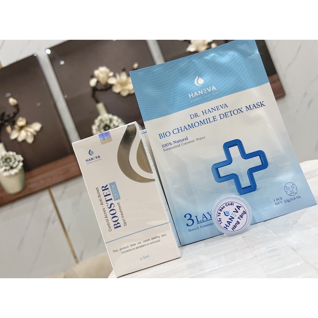 Serum giảm mụn HANEVA, tinh chất ngừa, đánh bay mụn, sạch thâm, dưỡng trắng da hiệu quả chỉ sau 7 ngày