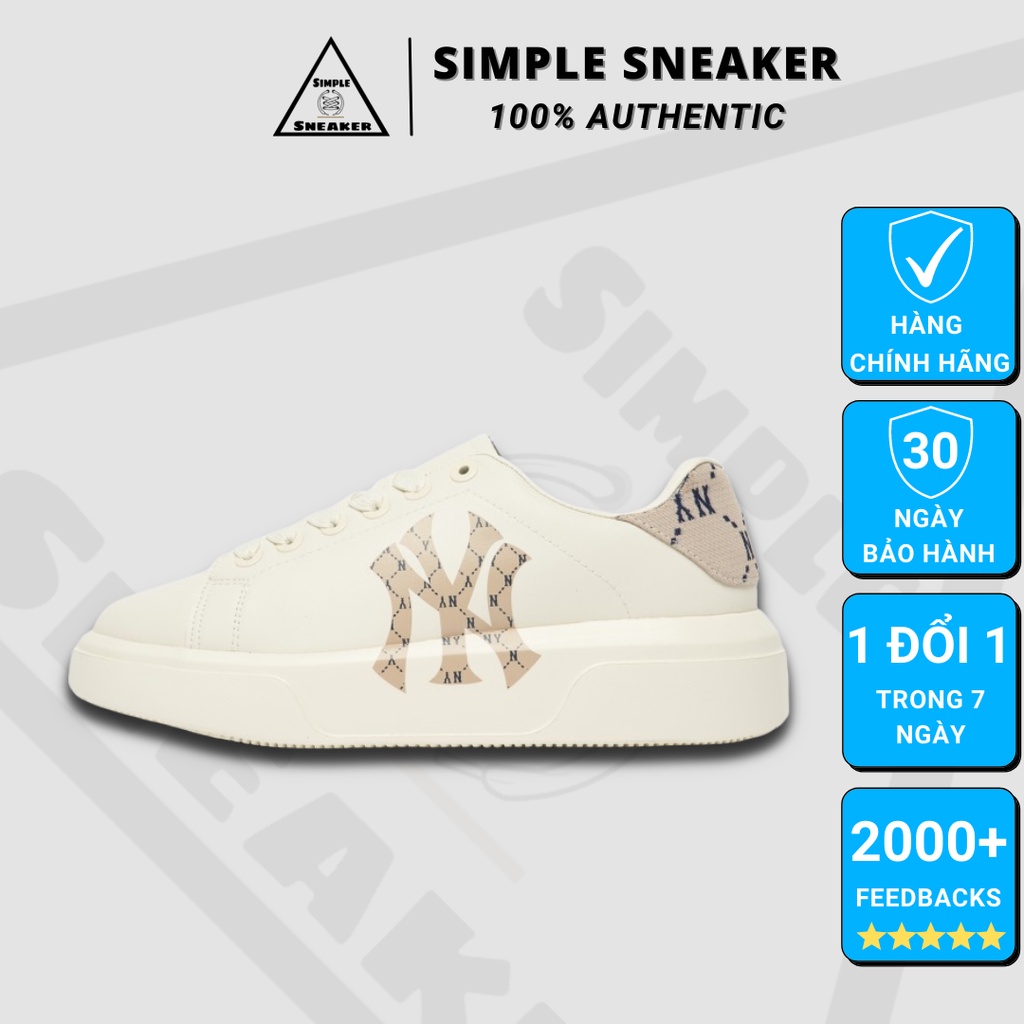 Giày MLB Chunky Classic Heel 💙HÀNG CHÍNH HÃNG💙MLB Chunky Classic Heel Dia Monogram - Giày Chunky Unisex - Simple Sneaker
