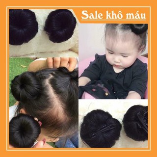 Tóc giả búi natra e bé ❤️freeship❤️ búi natra dành cho bé