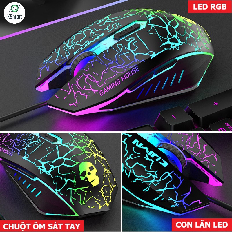 Bộ Bàn Phím Và Chuột Chơi Game Có 10 Chế Độ Led Khác Nhau T6RGB Super PRO 2021 Tương Thích Máy Tính PC Laptop | BigBuy360 - bigbuy360.vn