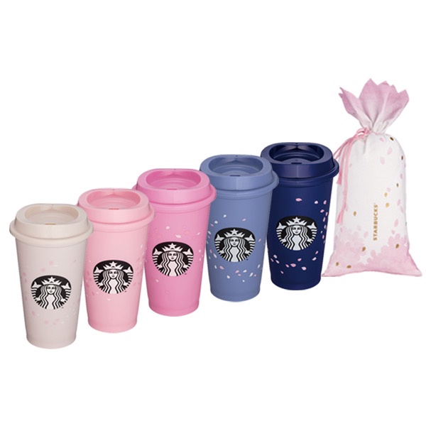 Sakura cốc cà phê Starbucks Tái Sử Dụng SAKURA Cup PP Cốc Cà Phê 473ml/16floz