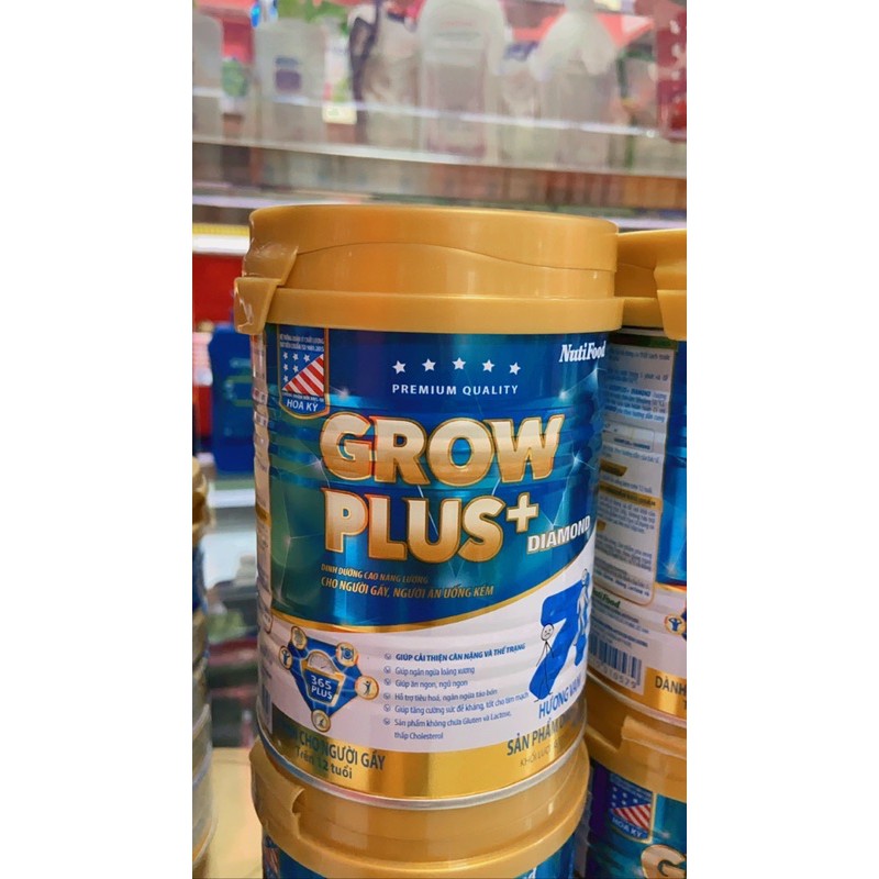 Grow Plus+ Diamond cho người gầy hương vannilla lon 400g '