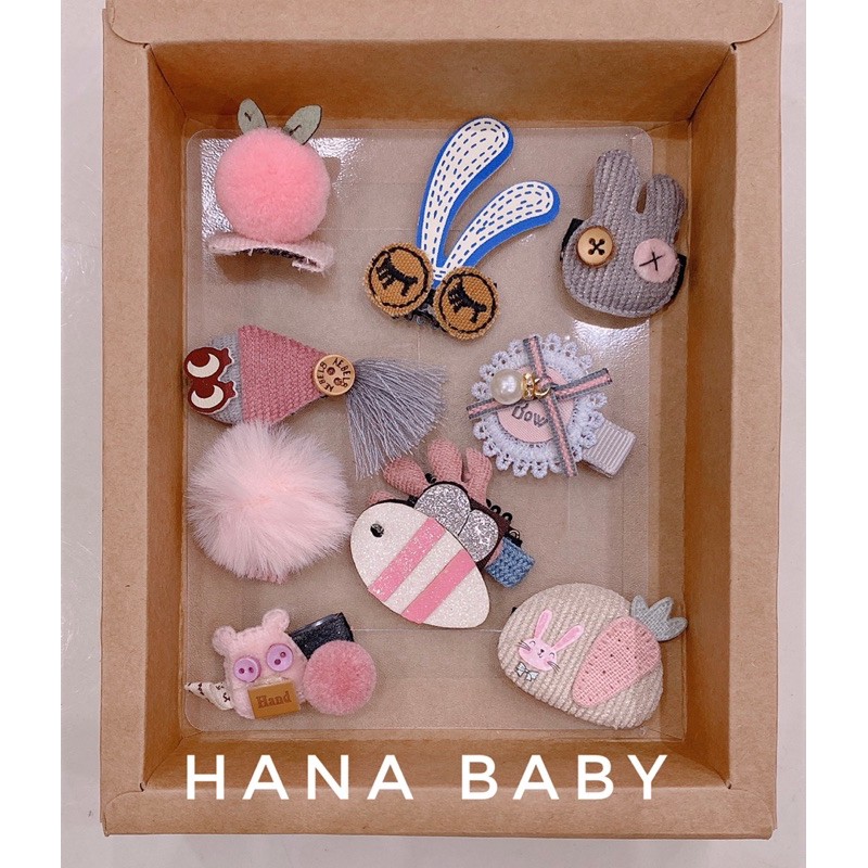Set 10 món kẹp tóc Princess cho bé