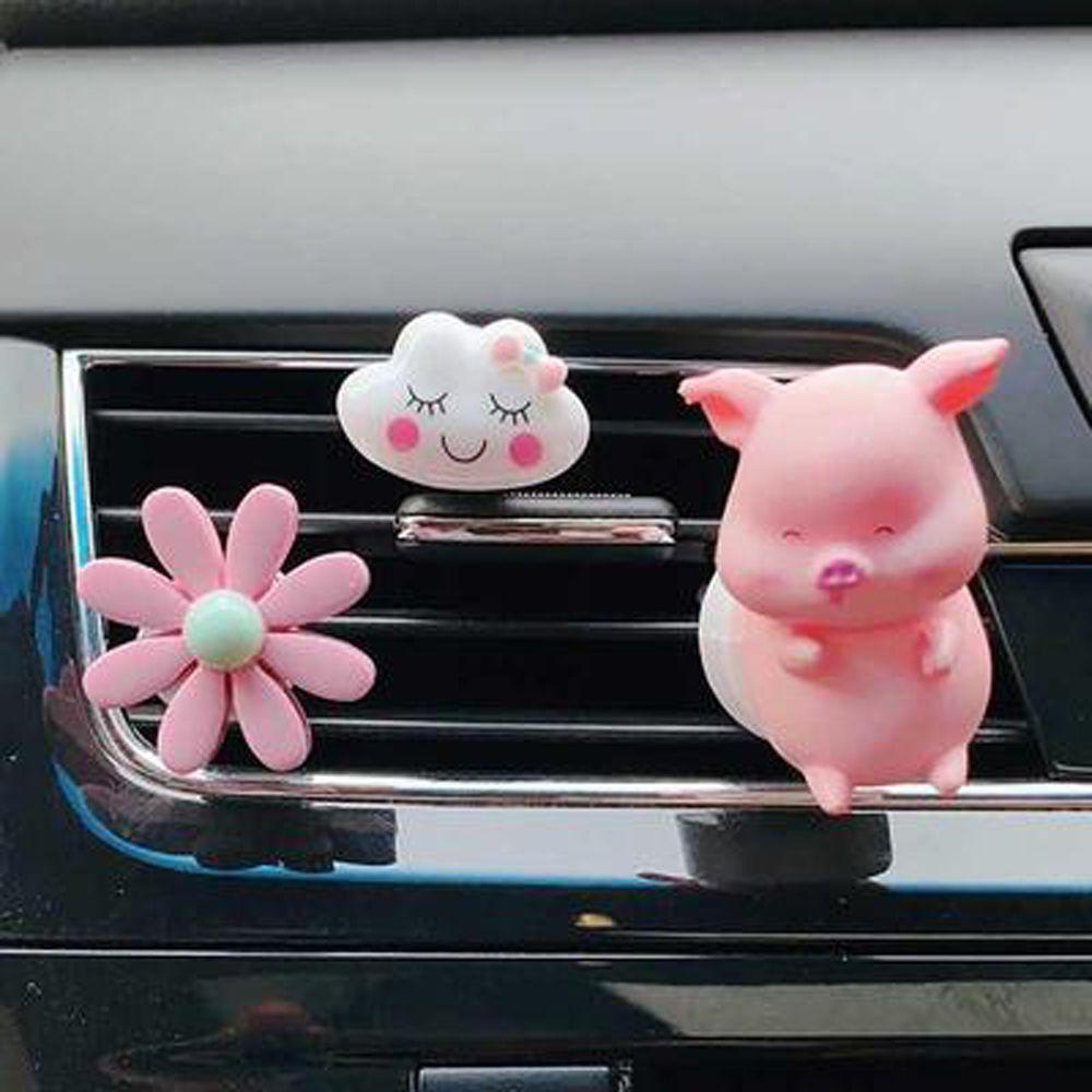 Phụ Kiện Khuếch Tán Hương Thơm Gắn Lỗ Thông Gió Xe Hơi Hình Chú Heo Dễ Thương