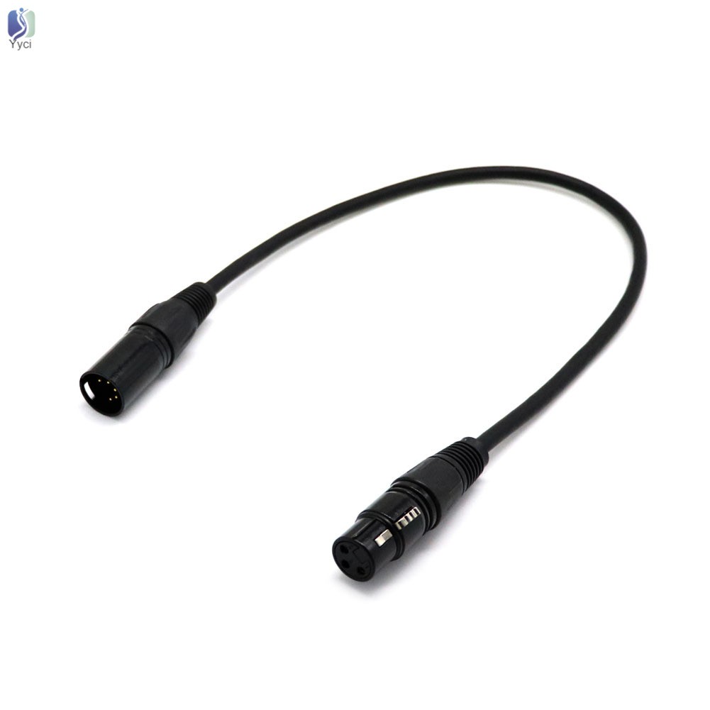 Dây cáp nối tín hiệu âm thanh từ đầu cắm 5-Pin sang lỗ cắm 3-Pin XLR Turnaround DMX dài 50cm