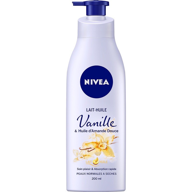 [Xách tay Pháp] Dưỡng thể Nivea Lotion Vanille 200ml