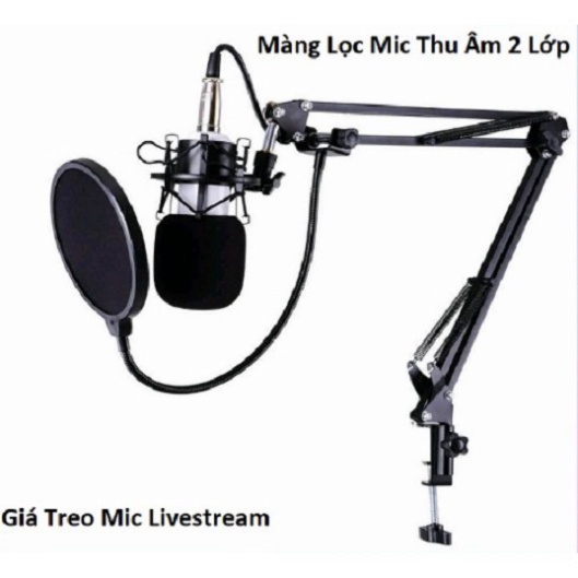 Chân kẹp mic thu âm đa năng chuyên dụng thu âm hoặc live stream