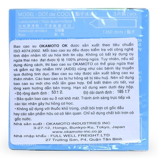 Bao cao su có gai lạnh Okamoto Dot Cool