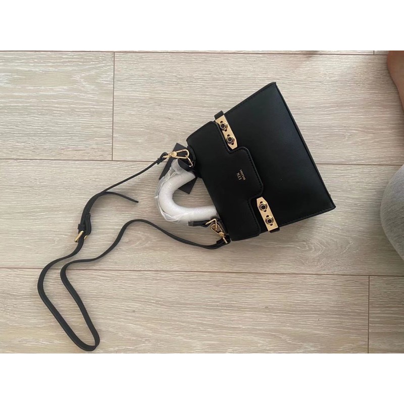 Túi L.Y.N quai cầm kèm dây đeo chéo sz 21cm