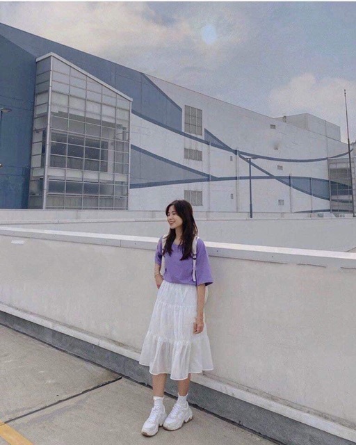 Chân váy voan tầng 2 lớp (ảnh thật/sẵn)