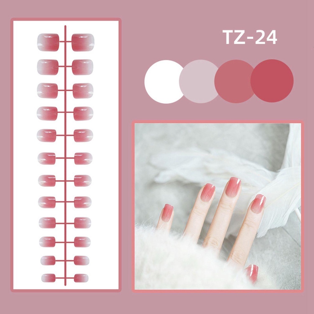 Bộ 24 Móng Tay Giả Múa Ba Lê Che Phủ Toàn Diện