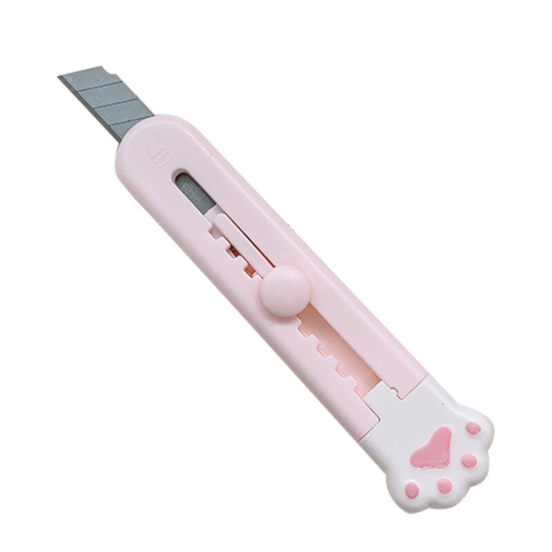 Dụng cụ cắt giấy bằng nhựa và thép không gỉ hình chân mèo dễ thương