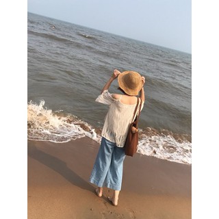 Mũ cói đi biển C2