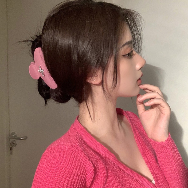 Kẹp Tóc Hình Vuốt Cá Mập Đính Đá Phong Cách Harajuku Cá Tính Mùa Hè Dành Cho Bạn Nữ
