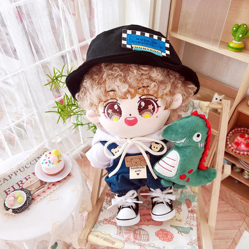 Quần Yếm Cao Bồi 20cm Bằng Cotton Cho Búp Bê