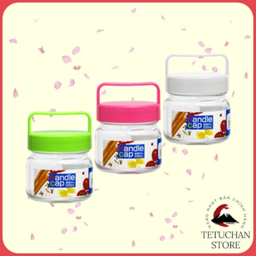 Lọ thủy tinh có quai xách 200ml Nội địa Nhật Bản