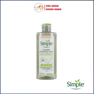 Tẩy trang Simple - Nước tẩy trang cho da nhạy cảm Simple micellar cleansing water 200ml