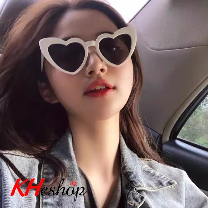 [Deal Hot Siêu Hời] Kính Râm phiên bản Hàn Quốc Trái Tim ngọt ngào, chụp ảnh sinh nhật, bản lề kim loại cao cấp mã Y8805