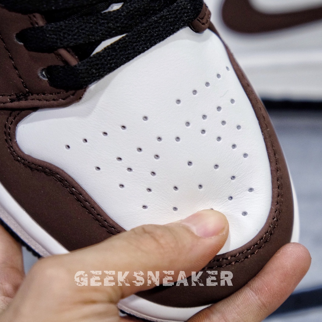 [GeekSneaker] Giày Sneaker Jordan 1 Low " Mocha Brown " | BigBuy360 - bigbuy360.vn