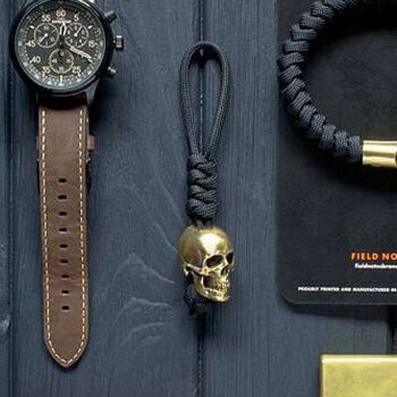 Móc Khóa Dây Bện Hình Đầu Lâu Hợp Thời Trang Cho Bạn Bè Colleague