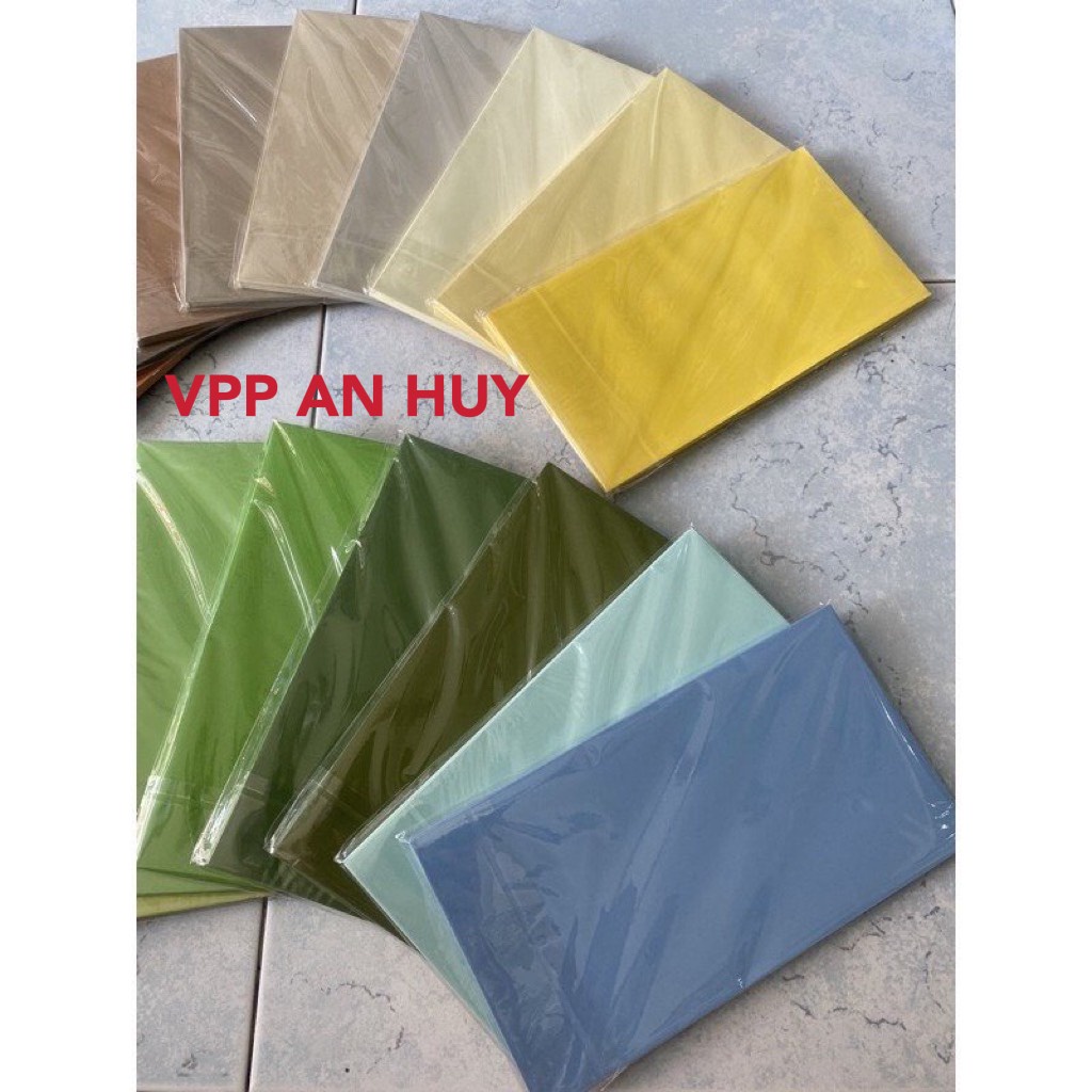 Bao thư màu 12 x 22cm ( xấp 10 cái )