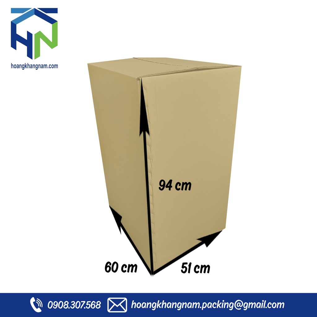 54x54x63 (cm) - Combo 5 thùng carton size lớn,chuyển trọ