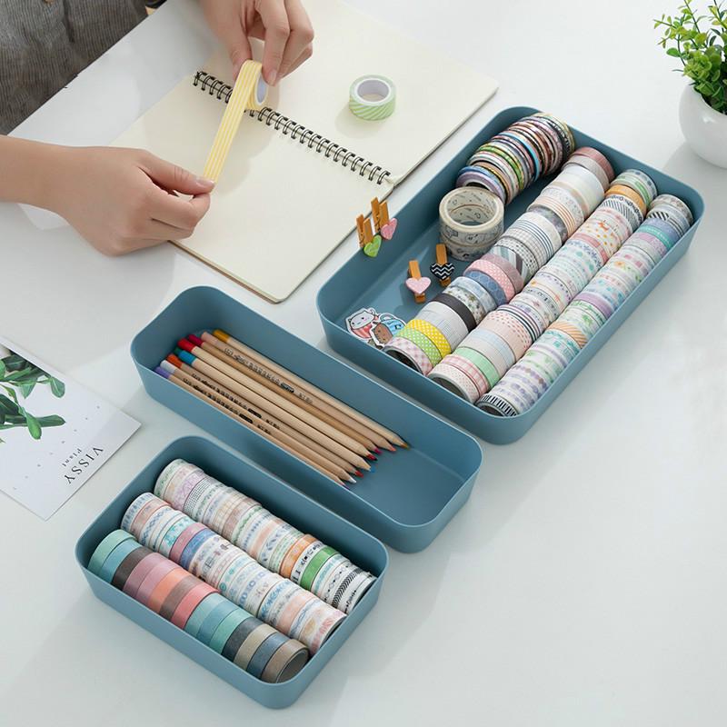 Hộp nhựa nhiều ngăn dùng đựng đồ trang điểm để bàn