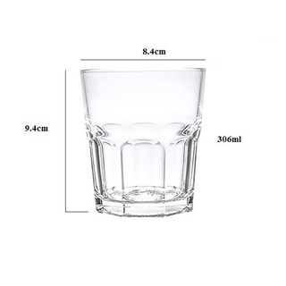 BỘ 6 LY THUỶ TINH CENTRA ROCK 300ml THAILAND