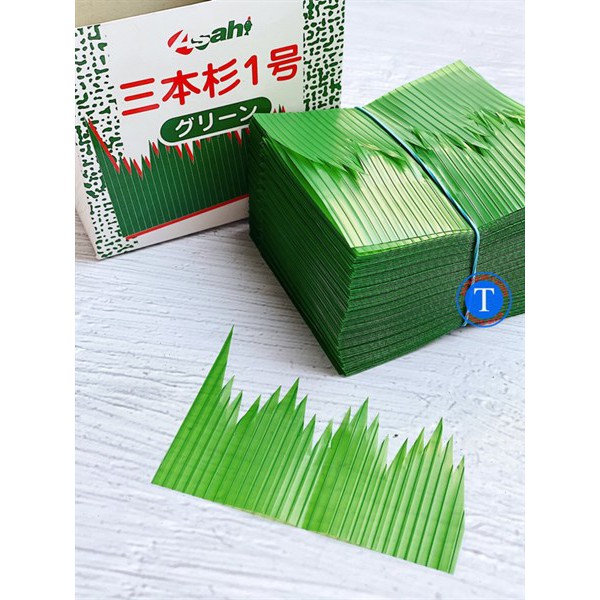 Lá Nhựa Trang Trí Món ăn Baran  Cỡ S 1000Pcs (Hộp)