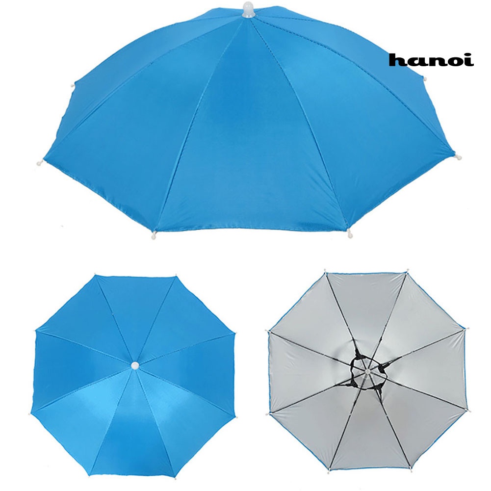 Dù đội đầu có thể gấp lại chống nắng mưa tiện lợi