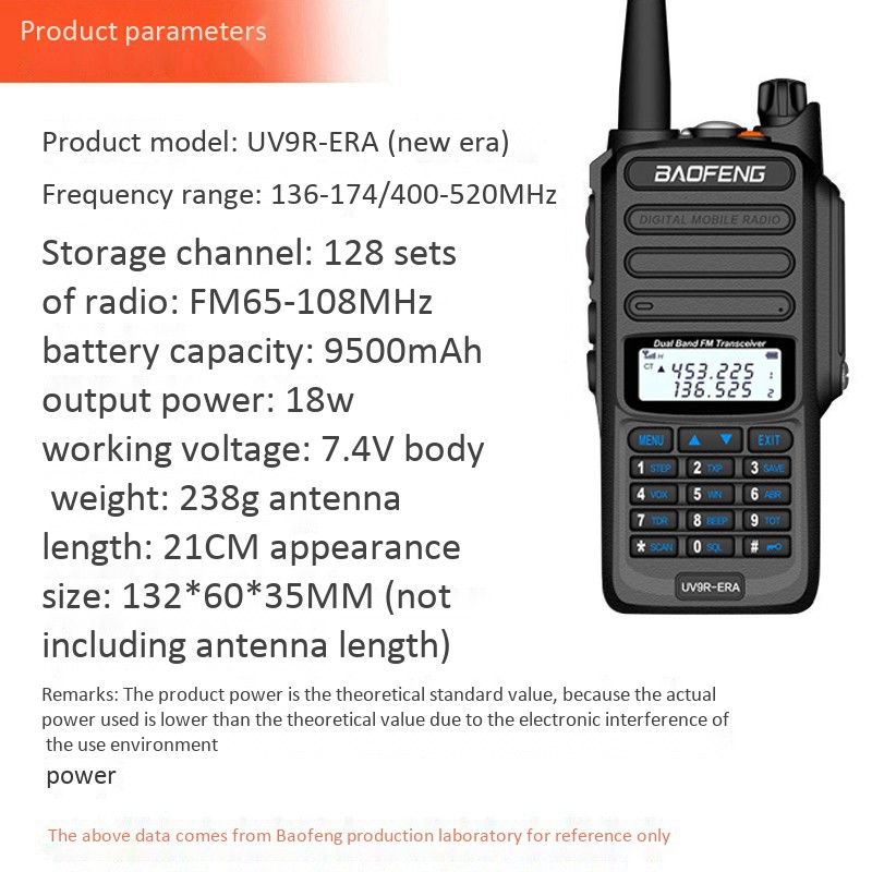 Bộ Đàm Bf9R-Era Chống Nước Ip68 Vhf / Uhf