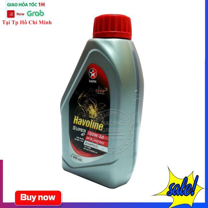 Dầu Nhớt Xe Máy Caltex Havoline 4T 20W50 Dung Tích 0.8 Lít