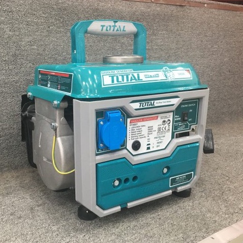 Máy phát điện Total TP18001 Mini 800W Động Cơ Xăng Pha Nhớt Giật Nổ