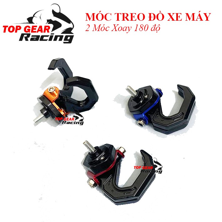 Móc Treo Đồ Xe Máy Xoay 180 độ 2 Móc &lt;TOPGEAR&gt;