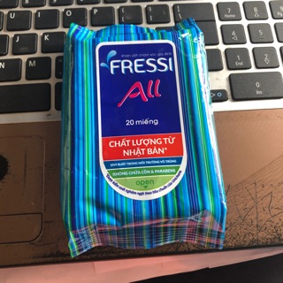 Khăn ướt bỏ túi fressi all gói 20 tờ hoặc 10 tờ