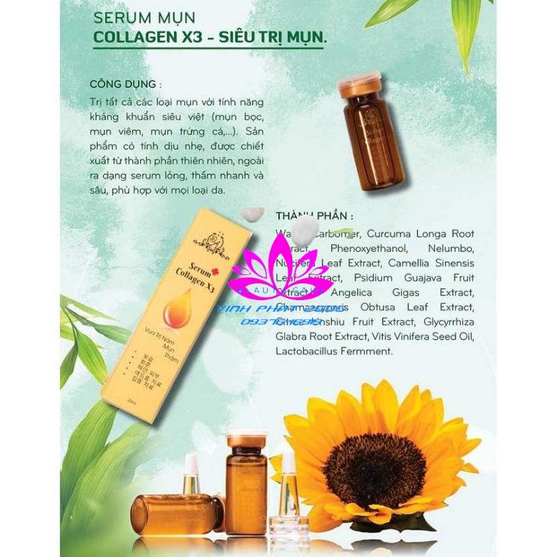 [Chính hãng] Serum Collagen X3 xóa thâm nám căng bóng da Mỹ Phẩm Đông Anh