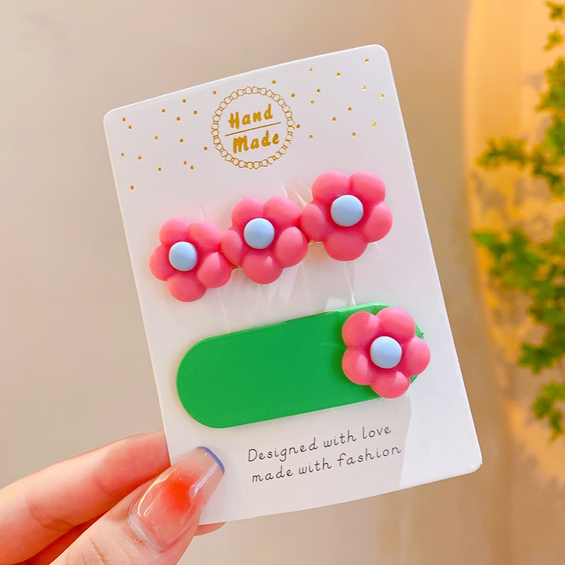 Kẹp Tóc Đính Hoa Dễ Thương Cho Bé Gái