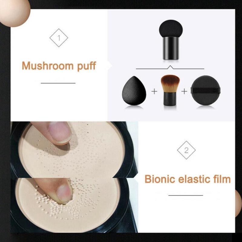 Kem Nền BB Dạng Lỏng Che Khuyết Điểm Làm Sáng Da Lâu Trôi Kèm Mút Đầu Nấm VENZEN