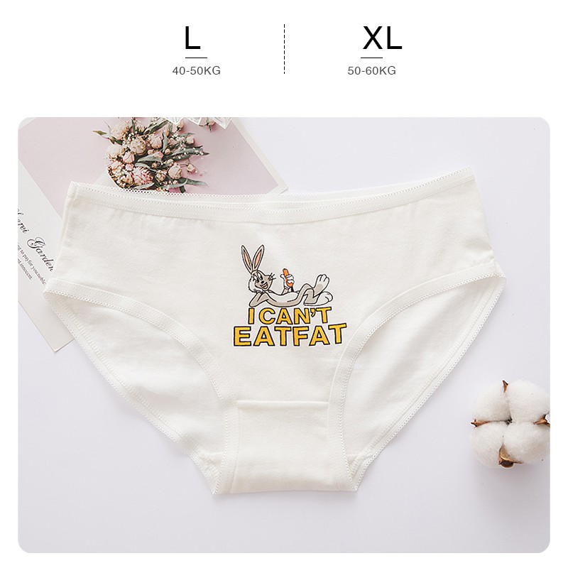 Quần lót nữ cotton cao cấp co giãn kháng khuẩn in hình đáng yêu dễ thương QL38 | BigBuy360 - bigbuy360.vn